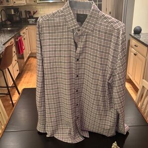 Men's Modern Button Down Plaid Shirt